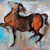 Horse, olio su tela, 81 x 100 cm